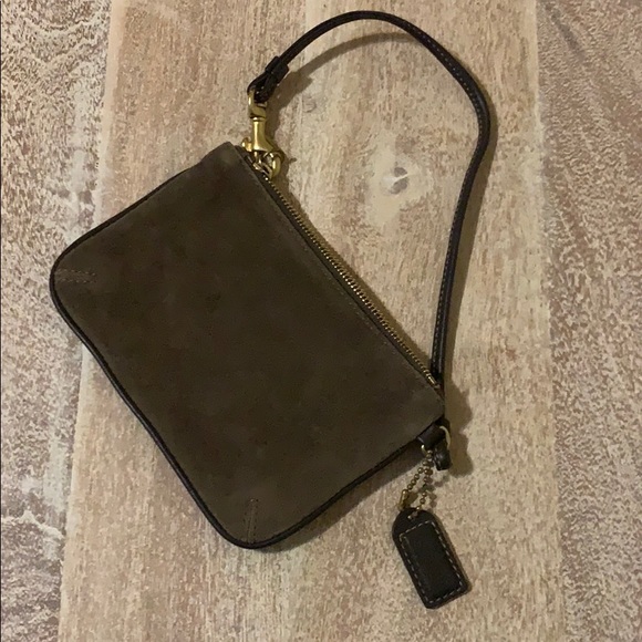 Coach Suede Brown Wrislet - Picture 1 of 4